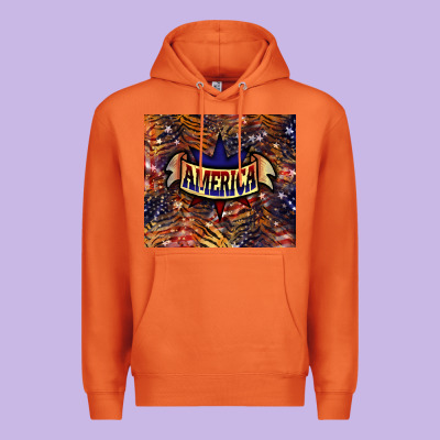 Tiger America Premium Hoodie Designed By Nancycooperartshop