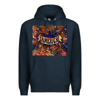 Navy tiger america Premium Hoodie - NancyCooperArtShop