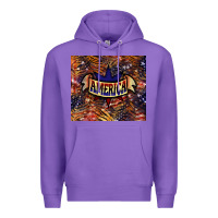Purple tiger america Premium Hoodie - NancyCooperArtShop