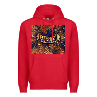 Red tiger america Premium Hoodie - NancyCooperArtShop