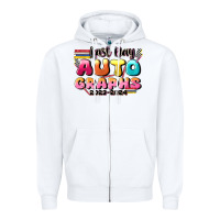 White last day autographs Zipper Hoodie - JahusDesignShop