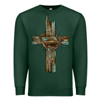 Sports Green cross with thorn Premium Sweatshirt - BarkalooDesign