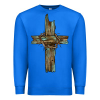 True Royal cross with thorn Premium Sweatshirt - BarkalooDesign