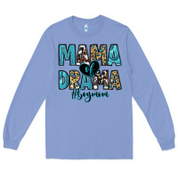 Colony Blue mama of drama boy mom Long Sleeve Tee - Zillion Design Studio