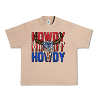 Burro howdy howdy howdy 4th of july bull skull billie wi Urban Heavy Tee - texasbilliewilder