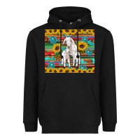 Black goats mom and baby sunflowers gemstones serape leopard glitter wooden Heavyweight Hoodie - Artiststas