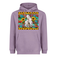 Lavender goats mom and baby sunflowers gemstones serape leopard glitter wooden Heavyweight Hoodie - Artiststas