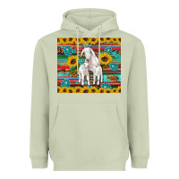 Matcha goats mom and baby sunflowers gemstones serape leopard glitter wooden Heavyweight Hoodie - Artiststas