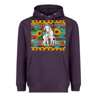 Plum goats mom and baby sunflowers gemstones serape leopard glitter wooden Heavyweight Hoodie - Artiststas