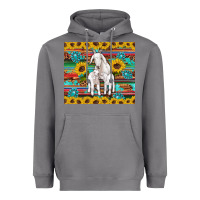 Storm goats mom and baby sunflowers gemstones serape leopard glitter wooden Heavyweight Hoodie - Artiststas
