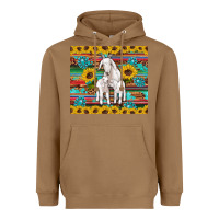 Toasted Coconut goats mom and baby sunflowers gemstones serape leopard glitter wooden Heavyweight Hoodie - Artiststas
