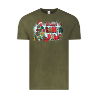 Vintage Olive i believe in santa paws Vintage Tee - Zillion Design Studio