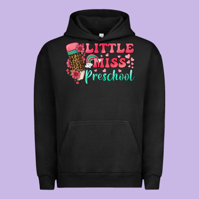 Little Miss Preschool Urban Hoodie Designed By Bundleandbundleshop