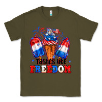 Army Green 4th of July ice creams tastes like freedom Classic Tee - Neo Western