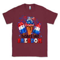 Burgundy 4th of July ice creams tastes like freedom Classic Tee - Neo Western