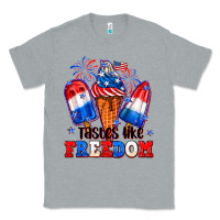 Heather Grey 4th of July ice creams tastes like freedom Classic Tee - Neo Western