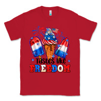 Red 4th of July ice creams tastes like freedom Classic Tee - Neo Western