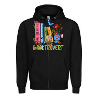Black booktrovert Zipper Hoodie - JahusDesignShop