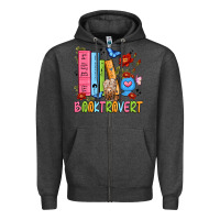 Charcoal Heather booktrovert Zipper Hoodie - JahusDesignShop