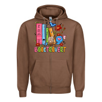 Chestnut booktrovert Zipper Hoodie - JahusDesignShop