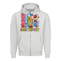 Dove Grey booktrovert Zipper Hoodie - JahusDesignShop