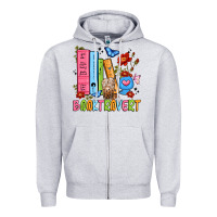 Heather Grey booktrovert Zipper Hoodie - JahusDesignShop