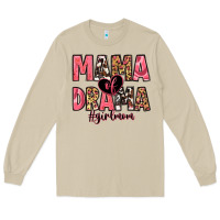 Mushroom mama of drama girl mom Long Sleeve Tee - Zillion Design Studio