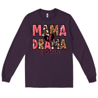 Plum mama of drama girl mom Long Sleeve Tee - Zillion Design Studio