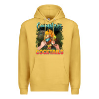 Antique Gold campfirescocktails Premium Hoodie - NancyCooperArtShop