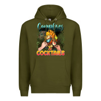 Army Green campfirescocktails Premium Hoodie - NancyCooperArtShop