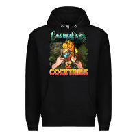 Black campfirescocktails Premium Hoodie - NancyCooperArtShop