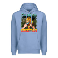 Colony Blue campfirescocktails Premium Hoodie - NancyCooperArtShop
