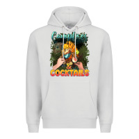 Dove Grey campfirescocktails Premium Hoodie - NancyCooperArtShop