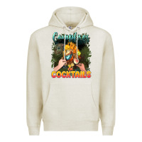 Oatmeal Heather campfirescocktails Premium Hoodie - NancyCooperArtShop
