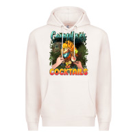 Pale Pink campfirescocktails Premium Hoodie - NancyCooperArtShop