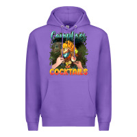 Purple campfirescocktails Premium Hoodie - NancyCooperArtShop