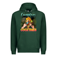 Sports Green campfirescocktails Premium Hoodie - NancyCooperArtShop