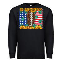 Black American football and america Premium Sweatshirt - NancyCooperArtShop