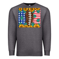 Charcoal Heather American football and america Premium Sweatshirt - NancyCooperArtShop