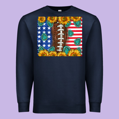 American Football And America Premium Sweatshirt Designed By Nancycooperartshop