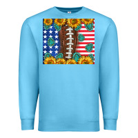 Ocean Blue American football and america Premium Sweatshirt - NancyCooperArtShop
