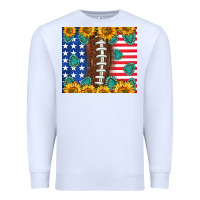 White American football and america Premium Sweatshirt - NancyCooperArtShop