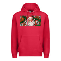 Cardinal christmas with santa Premium Hoodie - AdoDesignShop