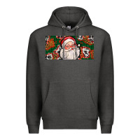 Charcoal Heather christmas with santa Premium Hoodie - AdoDesignShop