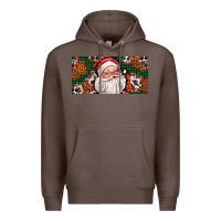 Coffee christmas with santa Premium Hoodie - AdoDesignShop