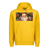 Lemon christmas with santa Premium Hoodie - AdoDesignShop