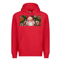 Red christmas with santa Premium Hoodie - AdoDesignShop