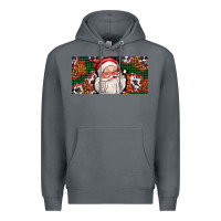 Rock christmas with santa Premium Hoodie - AdoDesignShop