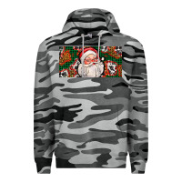 Slate Camo christmas with santa Premium Hoodie - AdoDesignShop
