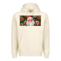 Tofu christmas with santa Premium Hoodie - AdoDesignShop